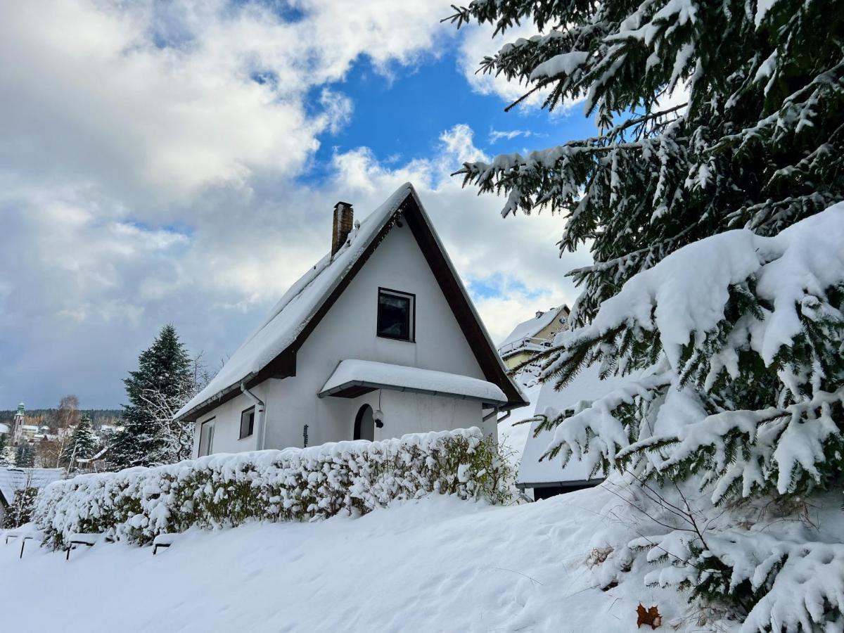 Urige Berghuette Mit Kamin Und Sauna Im Erzgebirge Nahe Schwarzwassertal Pobershau Dış mekan fotoğraf