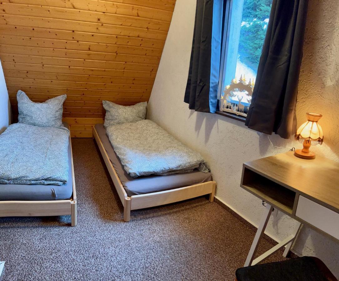 Urige Berghuette Mit Kamin Und Sauna Im Erzgebirge Nahe Schwarzwassertal Pobershau Dış mekan fotoğraf