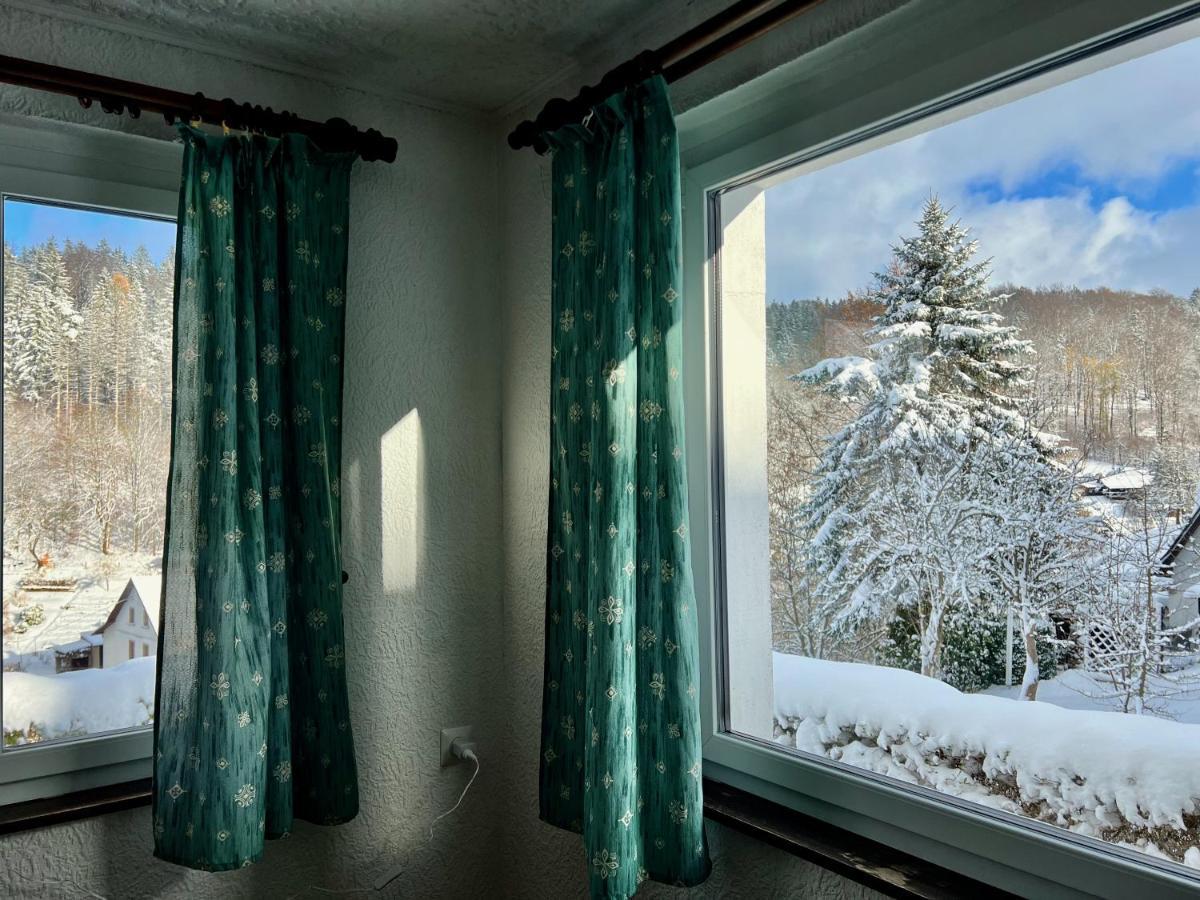 Urige Berghuette Mit Kamin Und Sauna Im Erzgebirge Nahe Schwarzwassertal Pobershau Dış mekan fotoğraf
