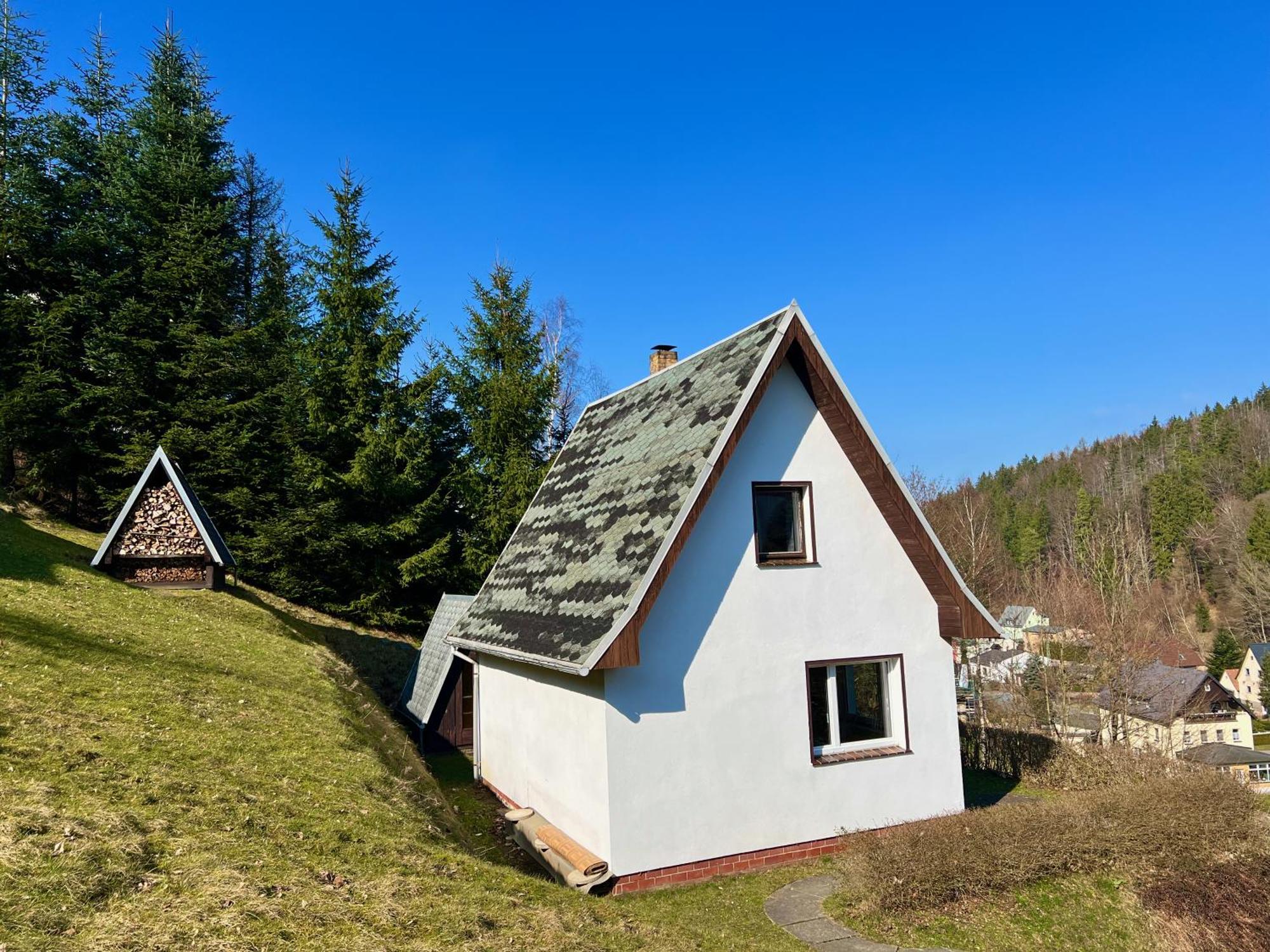 Urige Berghuette Mit Kamin Und Sauna Im Erzgebirge Nahe Schwarzwassertal Pobershau Dış mekan fotoğraf